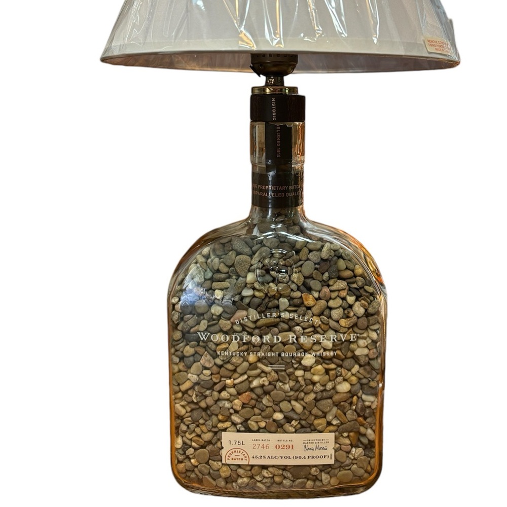 Woodford Reserve Original Custom Made Whiskey Bottle Lamp. Shade not included